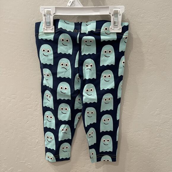 NWT Maxomorra Blue Classic Ghost Cropped Leggings - Picture 4 of 6